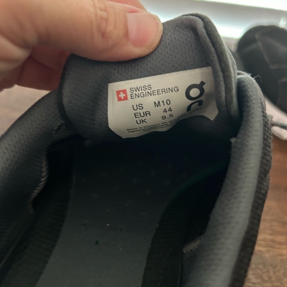 On Running Black sneakers size 10 - Picture 1 of 8